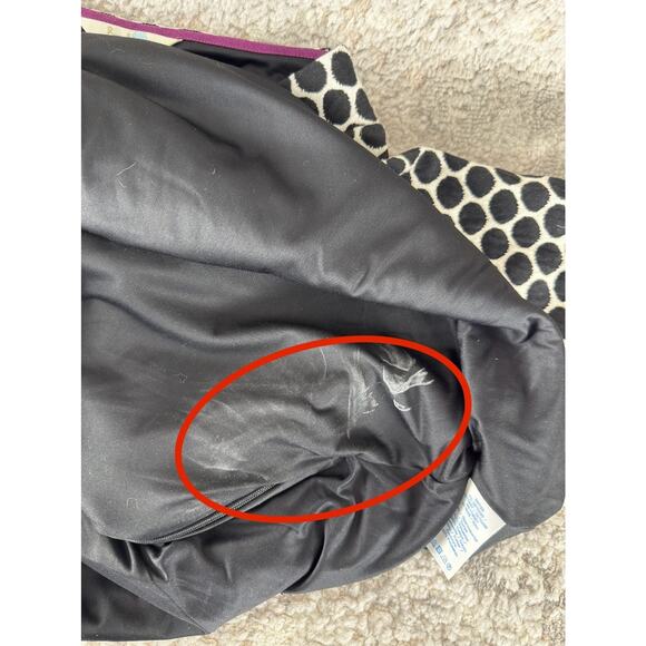 Boden Petite Size 2P Geometric Fit Flared Mini Dress Black White 3/4 Sleeve - Picture 3 of 13